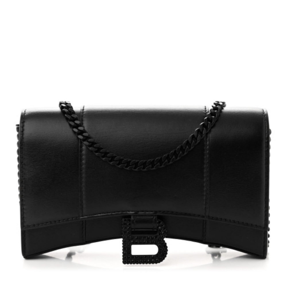 BALENCIAGA Black Chain Shoulder/Crossbody Bag